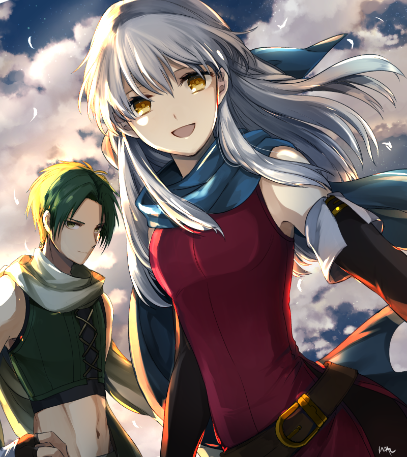 micaiah and sothe (fire emblem and 1 more) drawn by mate@juken
