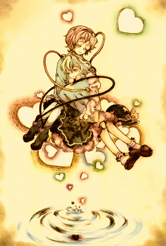 komeiji koishi and komeiji satori (touhou) drawn by shiina_aya