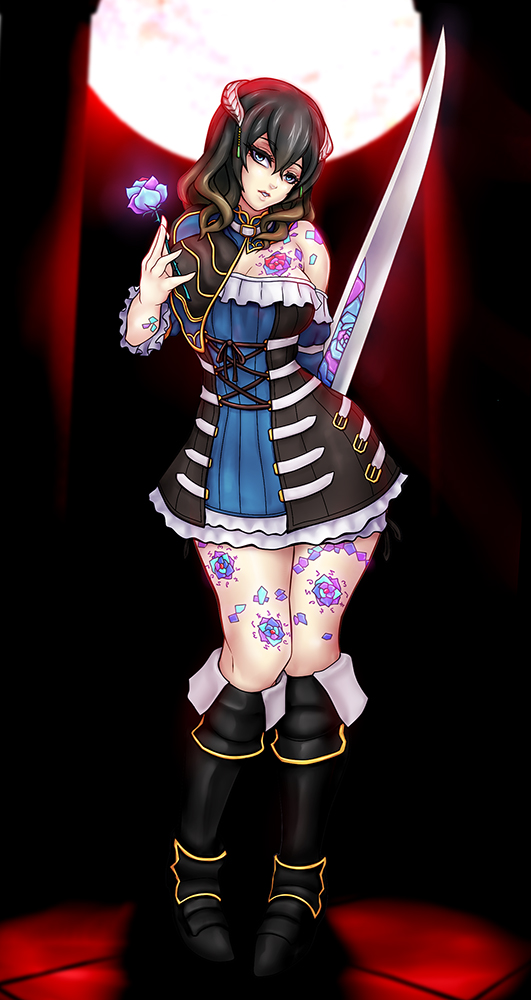 miriam (bloodstained: ritual of the night) drawn by ningyoushi