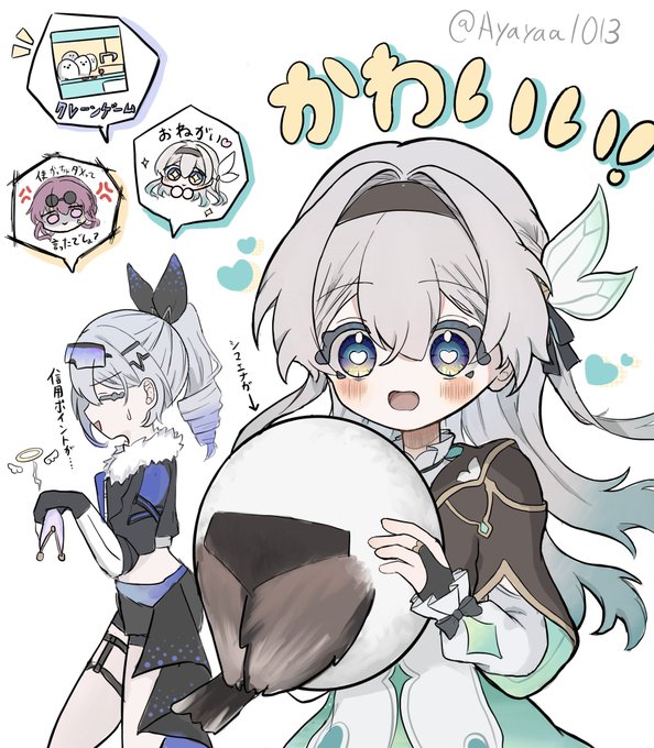 firefly, kafka, and silver wolf (honkai and 1 more) drawn by ameyama_aya