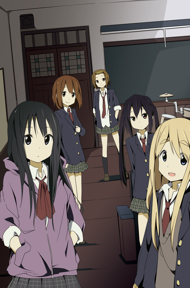 akiyama mio, nakano azusa, hirasawa yui, tainaka ritsu, and kotobuki tsumugi (k-on!) drawn by ixy