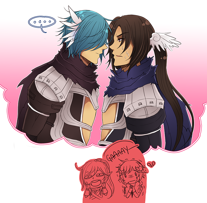 assassin cross, assassin, and whitesmith (ragnarok online) drawn by rinslette