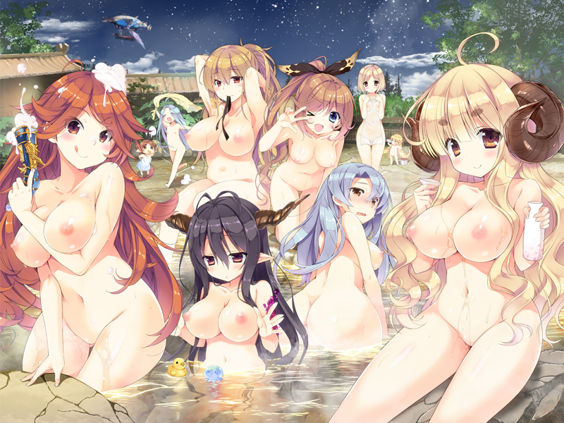 djeeta, anila, lyria, clarisse, danua, and 5 more (granblue fantasy) drawn by sasorigatame