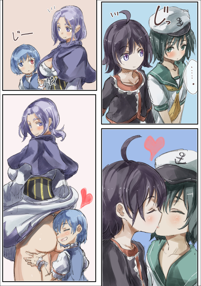 tatara kogasa, houjuu nue, murasa minamitsu, and kumoi ichirin (touhou) drawn by yohane