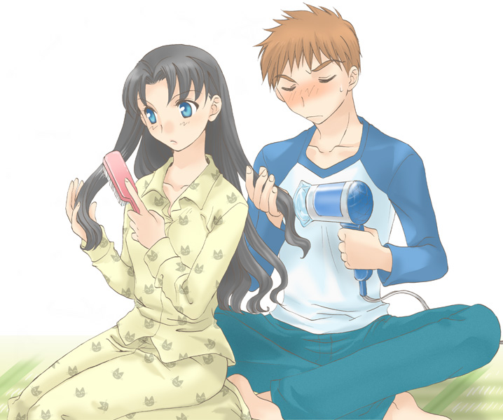 tohsaka rin and emiya shirou (fate and 1 more)