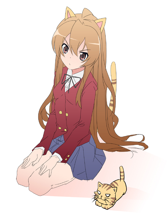 aisaka taiga and palmtop tiger (toradora!) drawn by date_(senpen)