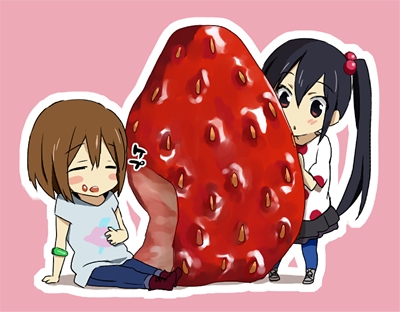 nakano azusa and hirasawa yui (k-on!) drawn by picocopi