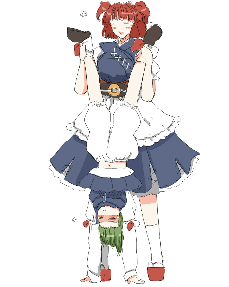 shiki eiki and onozuka komachi (touhou) drawn by toriga_naku