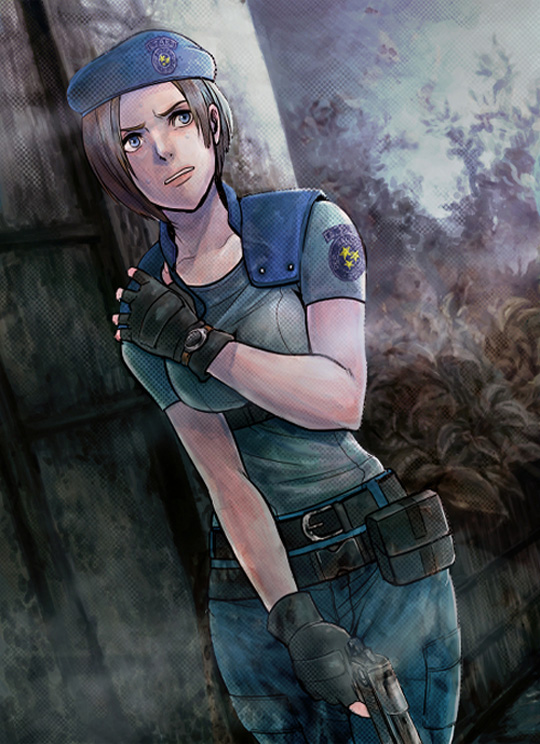 jill valentine (resident evil and 1 more) drawn by johnny_(nana)