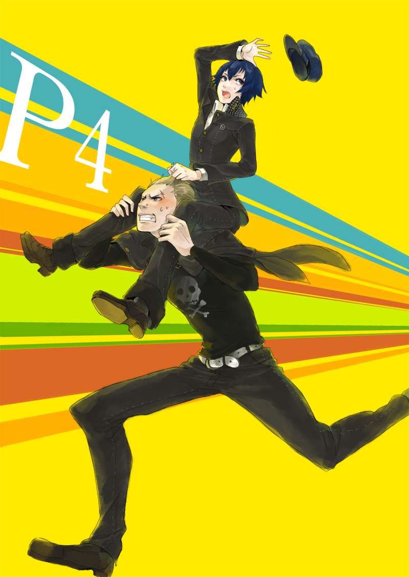 shirogane naoto and tatsumi kanji (persona and 1 more) drawn by cho001