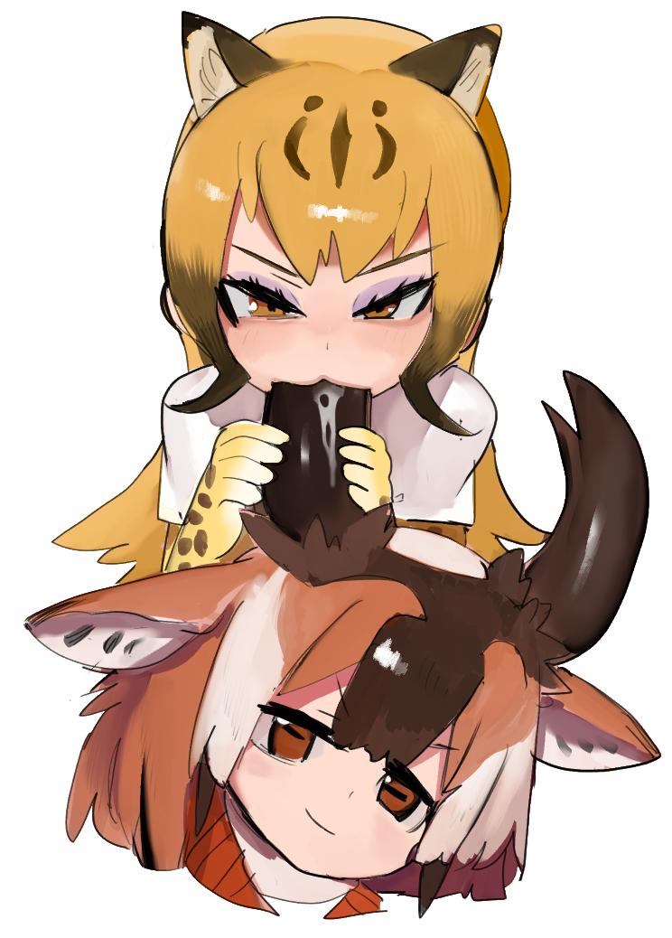 cheetah and pronghorn (kemono friends and 1 more) drawn by raichiyo