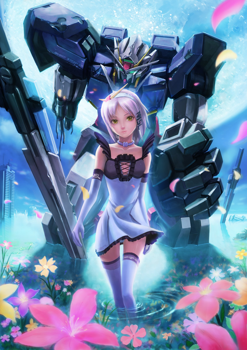 00 gundam (gundam and 1 more) drawn by zhenlin