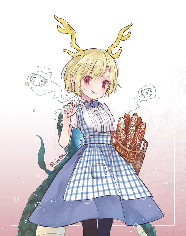 kicchou yachie and otter spirit (touhou) drawn by biyon