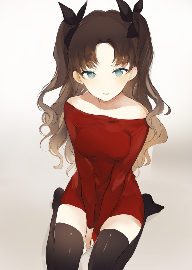 tohsaka rin (fate and 1 more) drawn by lpip