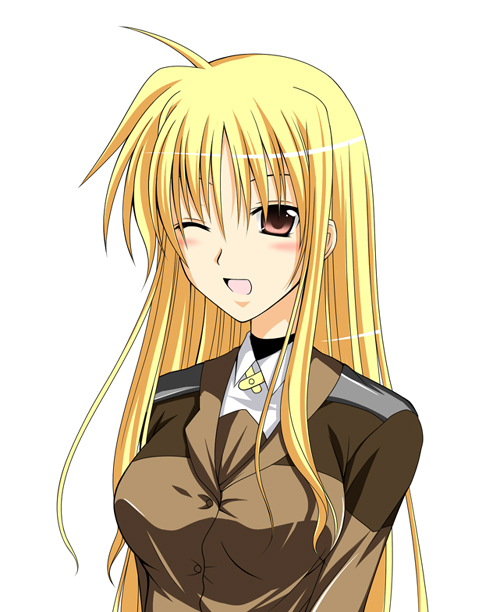 fate testarossa (lyrical nanoha and 1 more) drawn by kirisaki_byakko