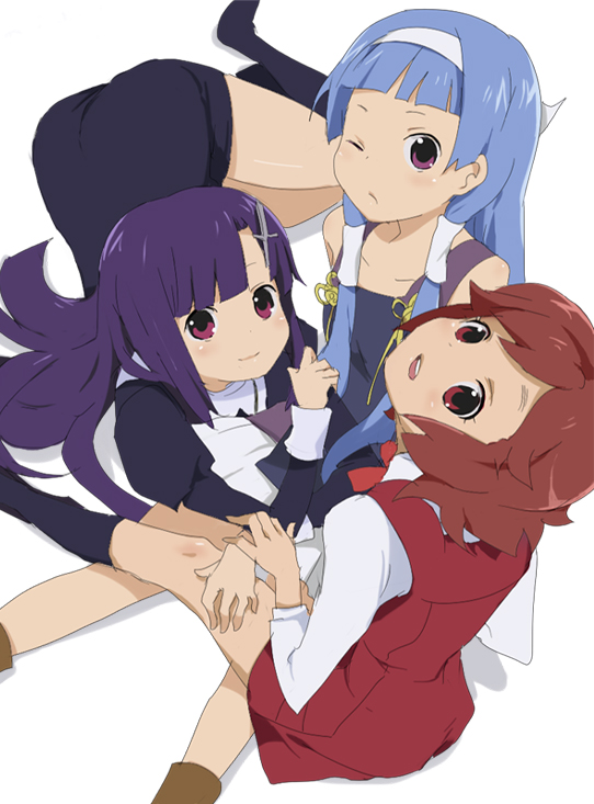 nagi, zange, and aoba tsugumi (kannagi) drawn by kl_(dgzonbi)