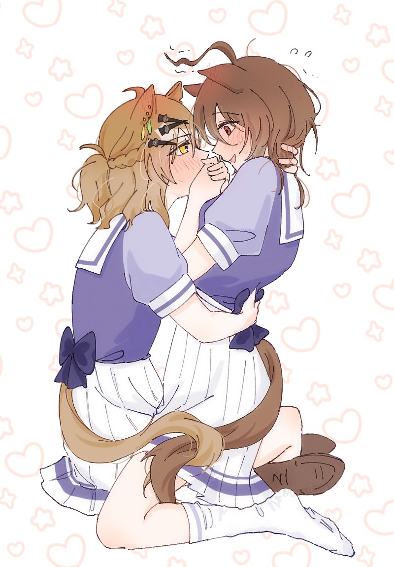 agnes tachyon and jungle pocket (umamusume) drawn by c_20220819ls
