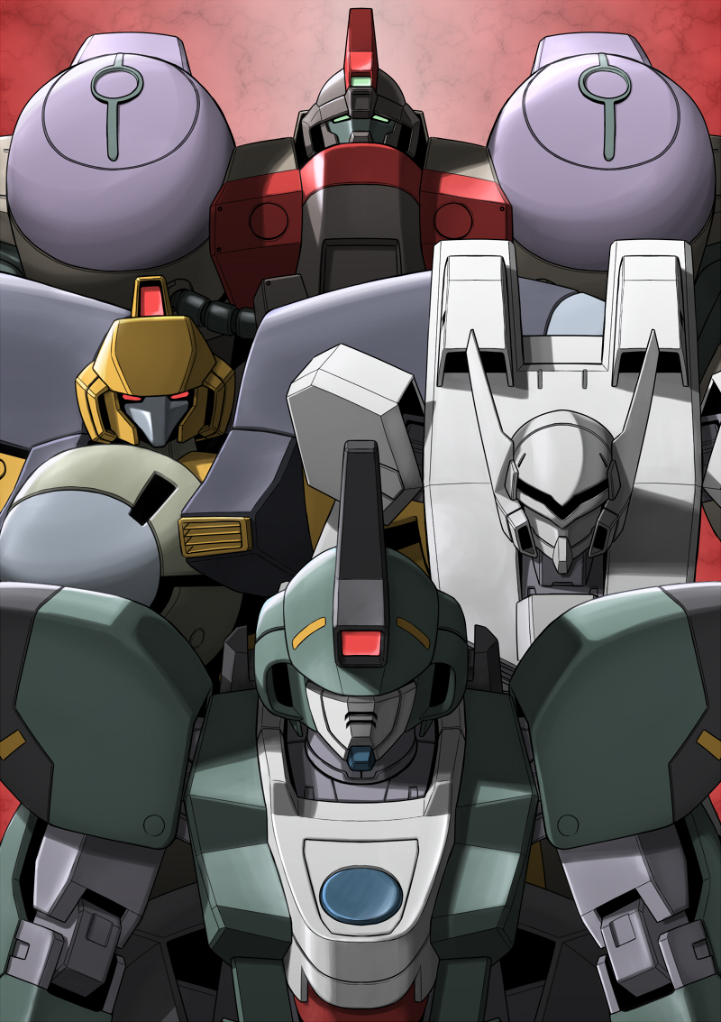 correl, rasveht, gable, and britova (gundam and 1 more) drawn by takusan_(nasukat)