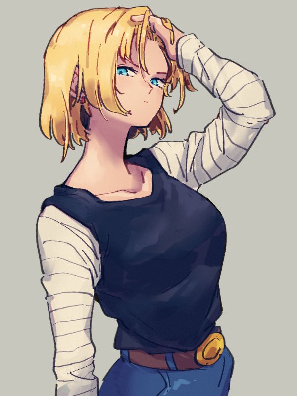 android 18 (dragon ball and 1 more) drawn by kemachiku