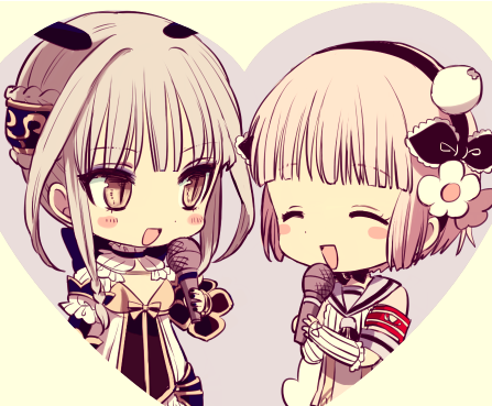 snow white and la pucelle (mahou shoujo ikusei keikaku and 1 more) drawn by maruino