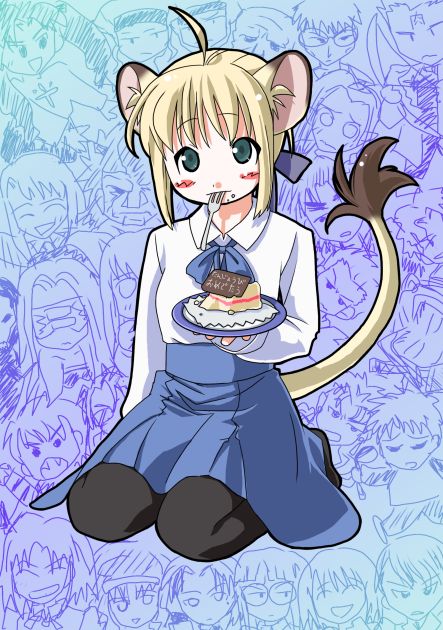 artoria pendragon, saber, tohsaka rin, illyasviel von einzbern, gilgamesh, and 23 more (fate and 1 more) drawn by mozu_(piyo)