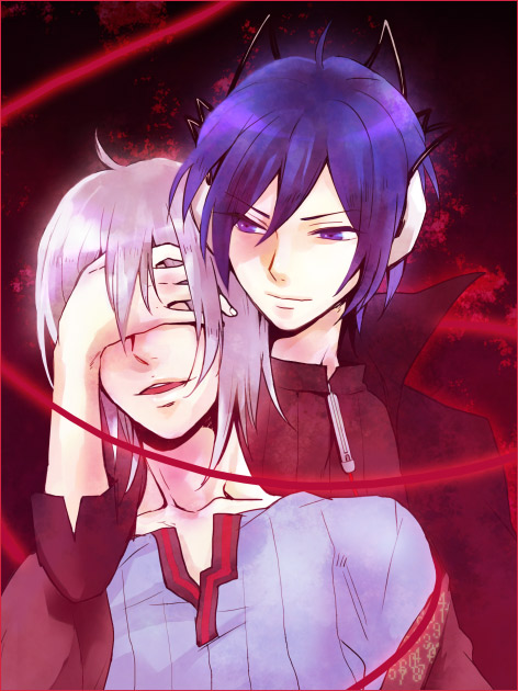 protagonist and naoya (devil survivor and 1 more) drawn by nazumi_(sepaseri)