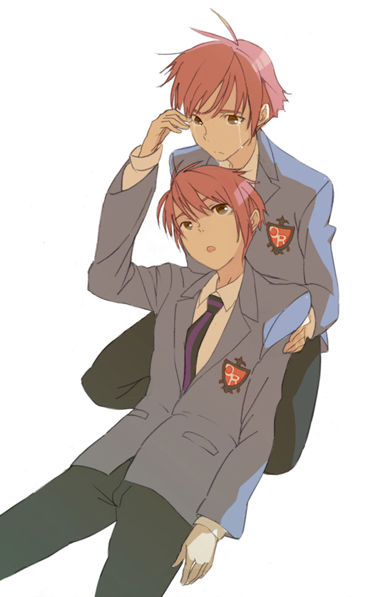 hitachiin hikaru and hitachiin kaoru (ouran high school host club) drawn by moq_(moq_kaikata)