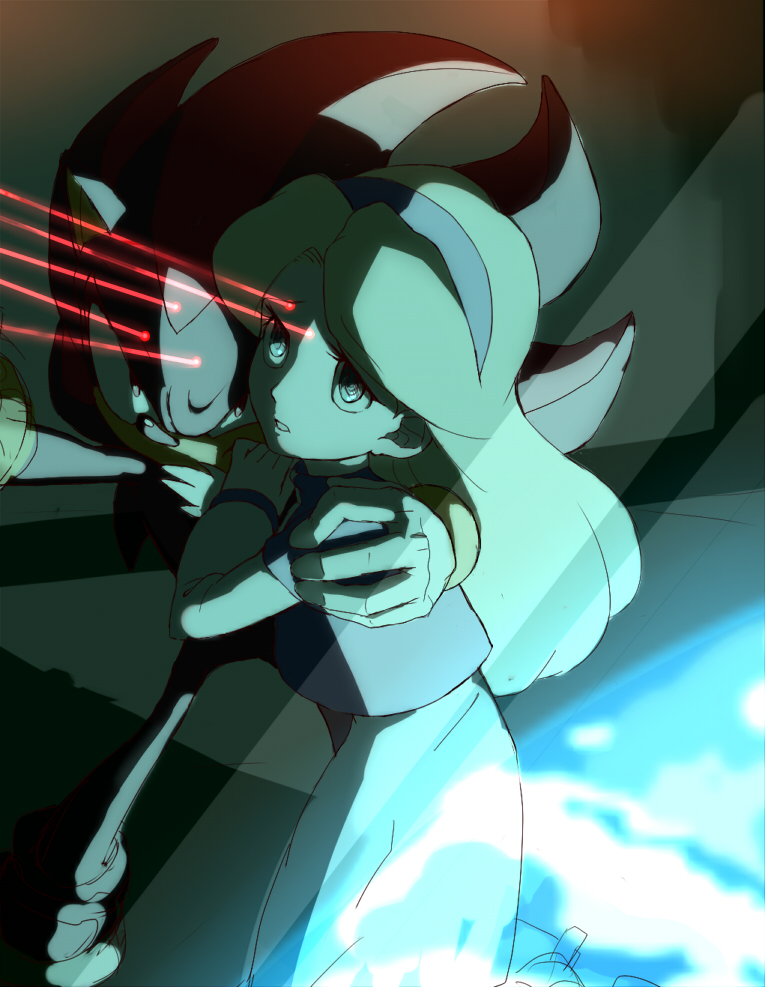 shadow the hedgehog and maria robotnik (sonic) drawn by abusan