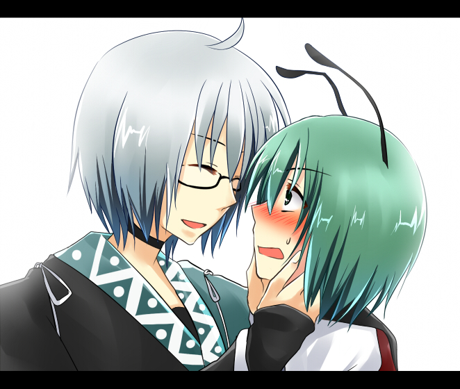 morichika rinnosuke and wriggle nightbug (touhou) drawn by kajiyama