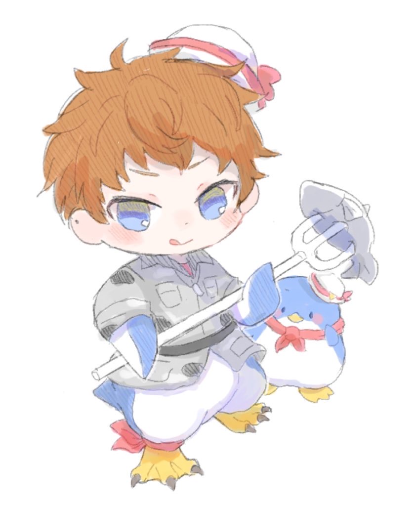 tuxedo sam and busujima rio mason (sanrio and 1 more) drawn by suke8364