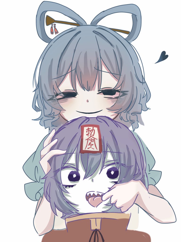 kaku seiga and miyako yoshika (touhou) drawn by takodati_san
