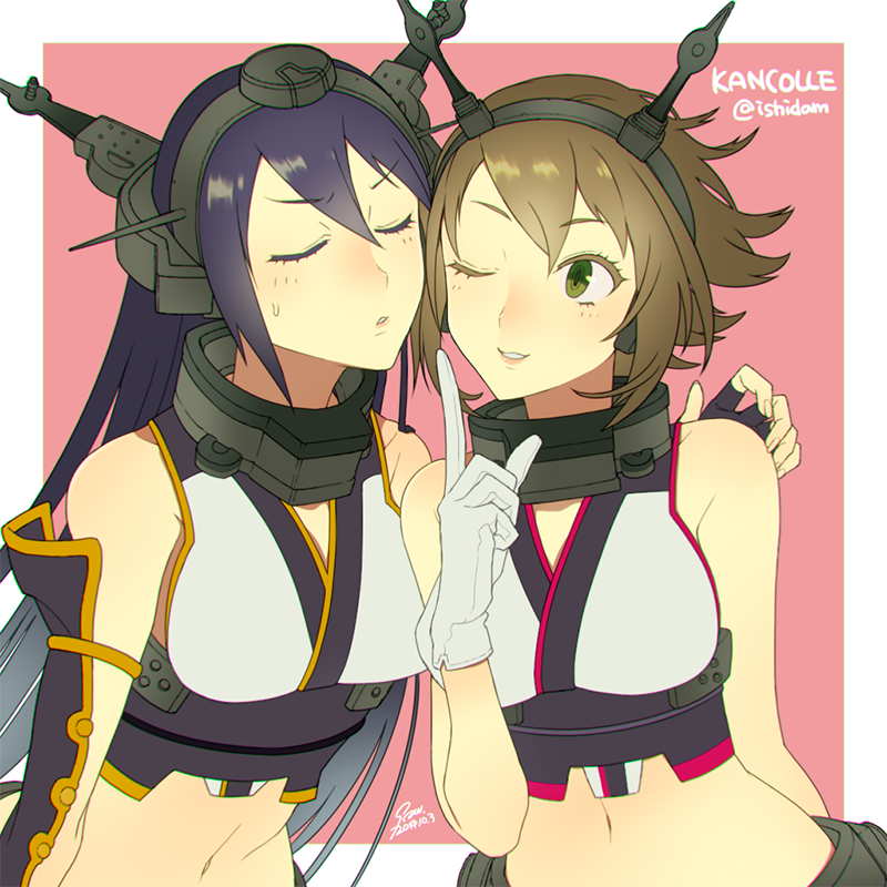 nagato and mutsu (kantai collection) drawn by ishida_shouji