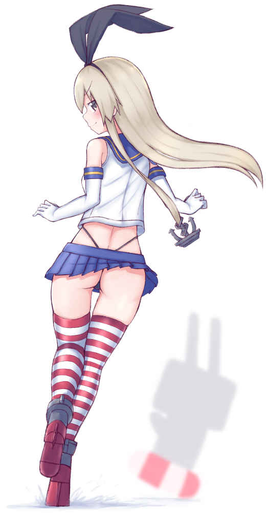 shimakaze and rensouhou-chan (kantai collection) drawn by tiemu_(man190)