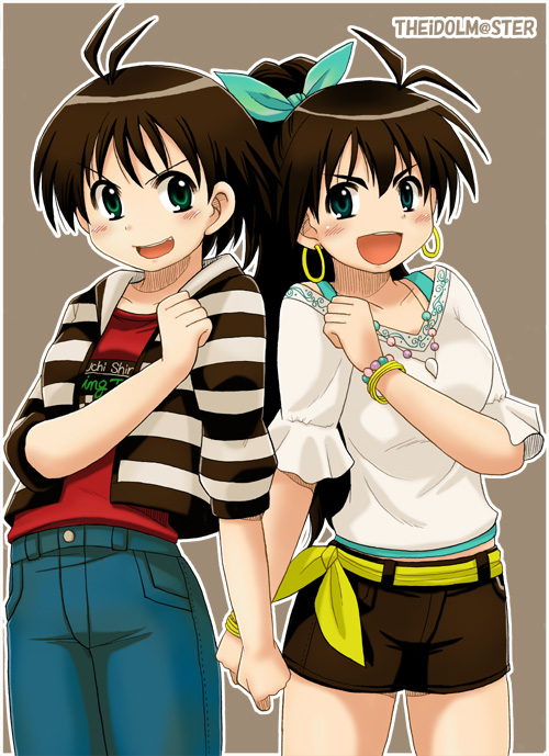 kikuchi makoto and ganaha hibiki (idolmaster) drawn by kotobuki_maimu