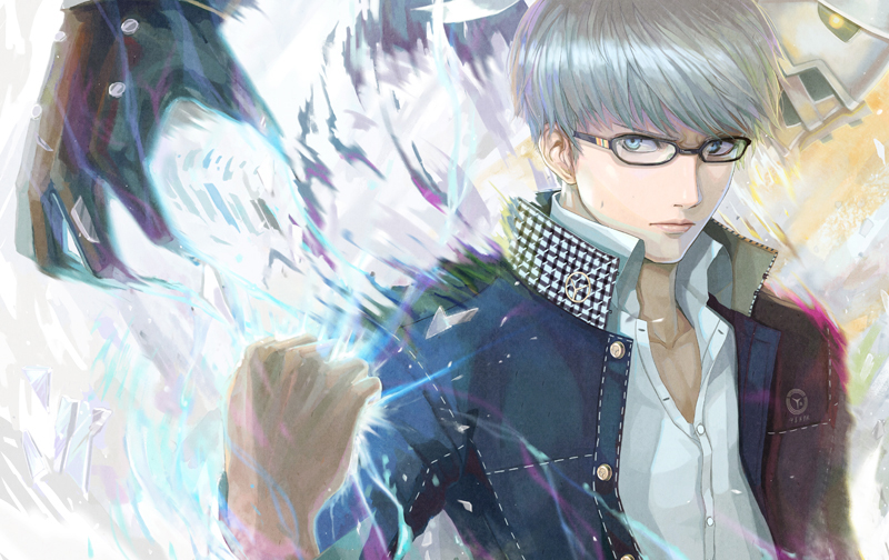 narukami yu and izanagi (persona and 1 more) drawn by hwansang