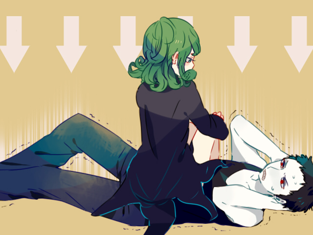tatsumaki and zombieman (one-punch man) drawn by hayakawa_(hay03)