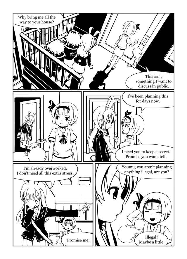 konpaku youmu and reisen udongein inaba (touhou) drawn by sixten