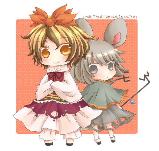 nazrin and toramaru shou (touhou) drawn by azuki_(lizzy)