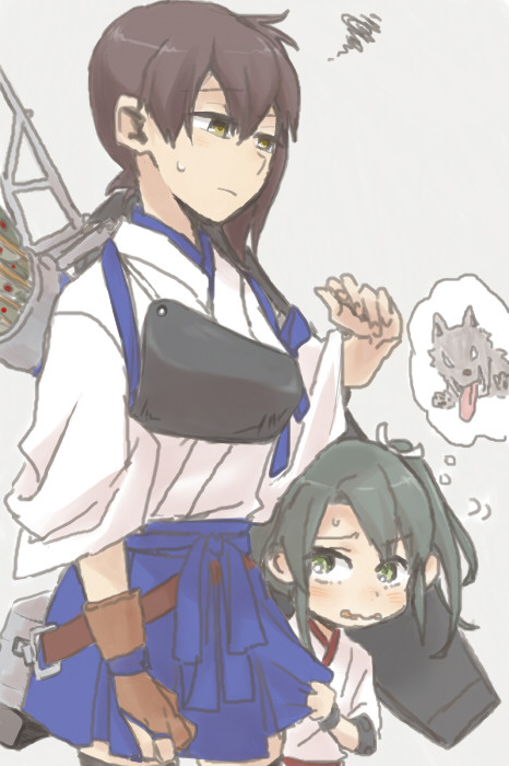 kaga and zuikaku (kantai collection) drawn by ree_(re-19)