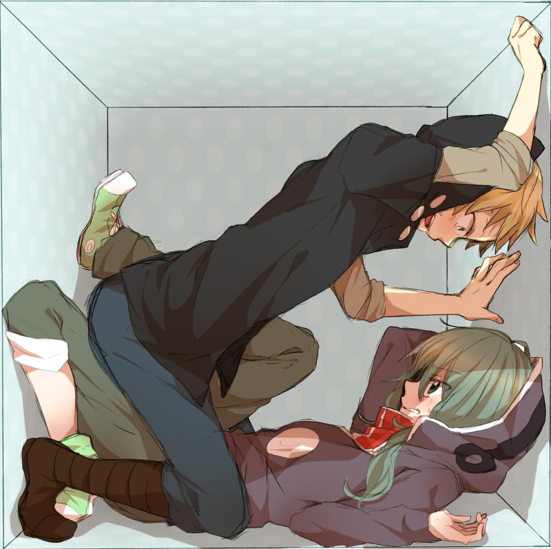 kido tsubomi and kano shuuya (kagerou project and 1 more) drawn by yamabukiiro