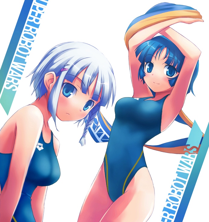 seolla schweizer and kusuha mizuha (super robot wars) drawn by nanakusa