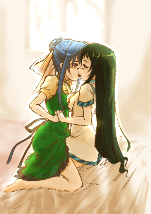 suzumi tamao and nanto yaya (strawberry panic!) drawn by urutsu_sahari