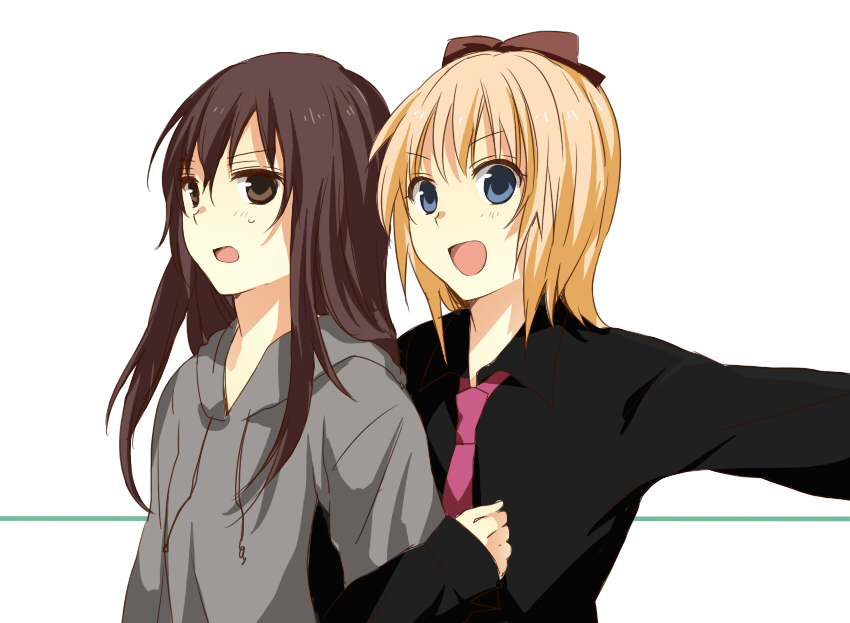 toshinou kyouko and funami yui (yuruyuri) drawn by sao_(0060)