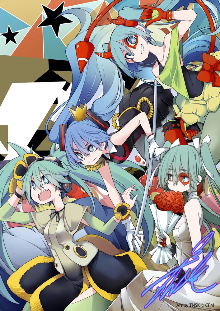 hatsune miku (vocaloid and 8 more) drawn by tansuke