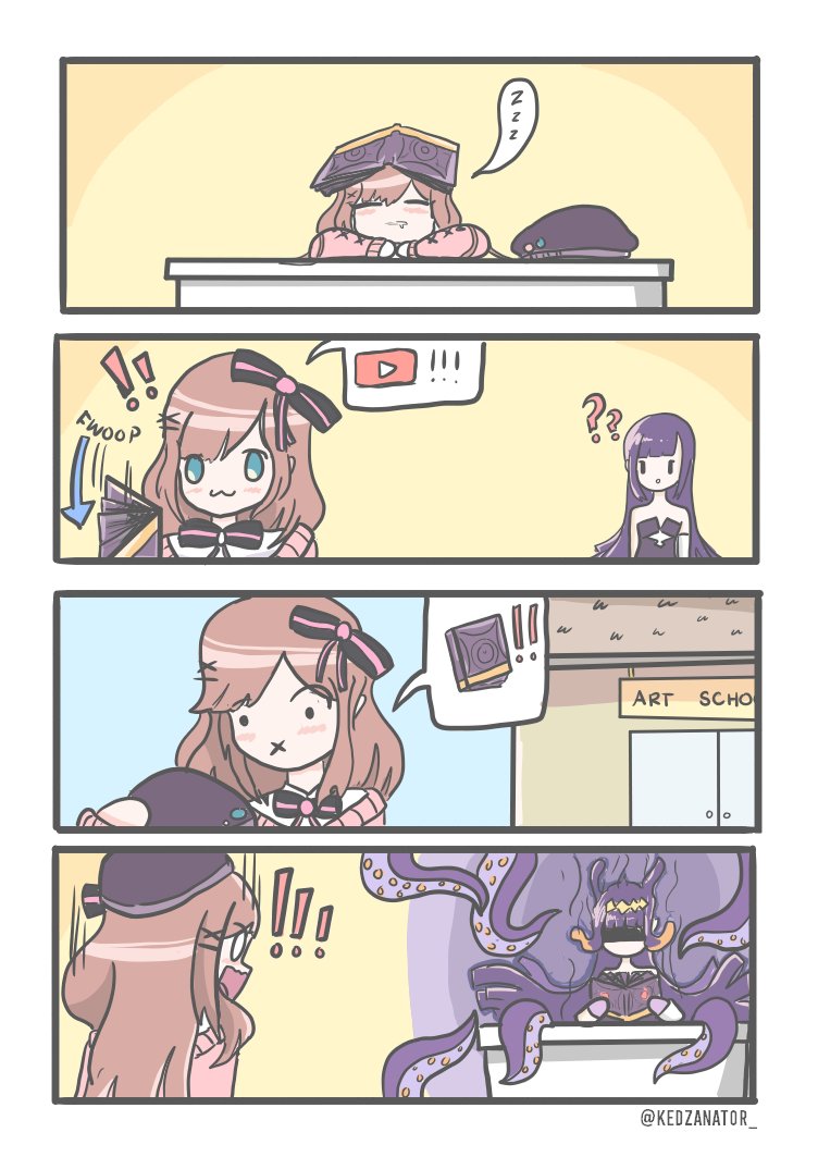 ninomae ina'nis and suzuhara lulu (hololive and 2 more) drawn by zediskb