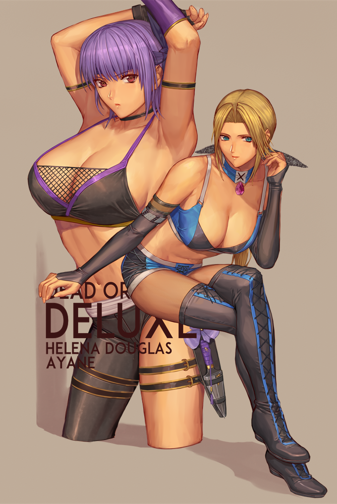 ayane and helena douglas (dead or alive and 1 more) drawn by ibanen