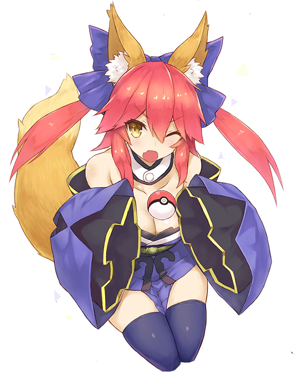 tamamo and tamamo no mae (fate and 2 more) drawn by ryo_(tg290)