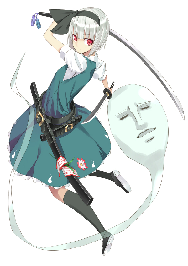 konpaku youmu (touhou and 1 more) drawn by nabeshima_tetsuhiro