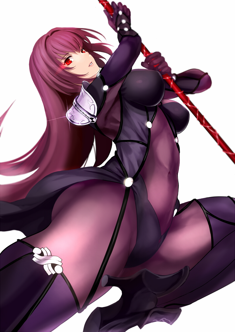scathach (fate and 1 more) drawn by jirusu