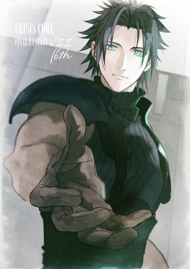 zack fair (final fantasy and 2 more) drawn by 2b_fff